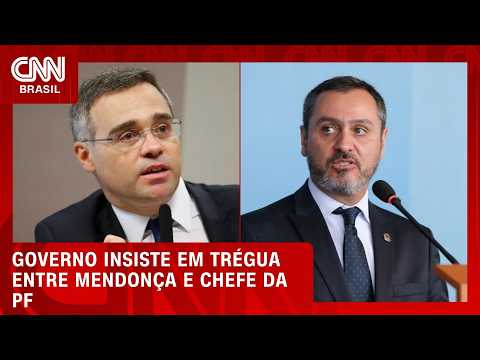 Governo insiste em cessar de atritos entre Mendonça e chefe da PF | CNN PRIME TIME