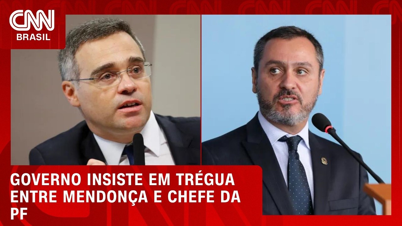 Governo insiste em cessar de atritos entre Mendonça e chefe da PF | CNN PRIME TIME