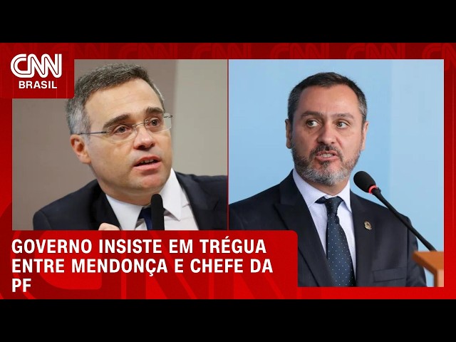 Governo insiste em cessar de atritos entre Mendonça e chefe da PF | CNN PRIME TIME