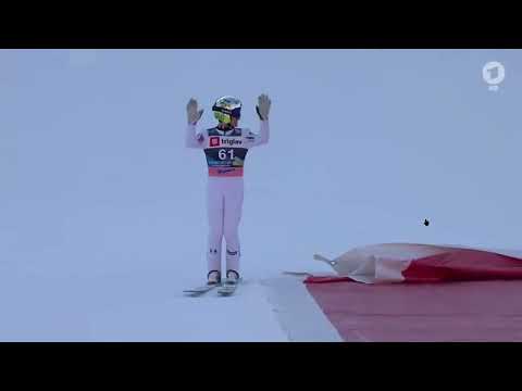 Peter Prevc didn't see the tarpaulin