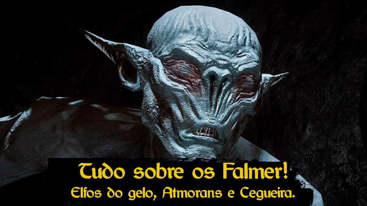 Bestiário de Skyrim- Tudo sobre os Falmer! (Ysgramor, Elfos do Gelo, cegueira e Atmora)