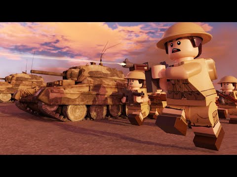 LEGO WW2 - The Second Battle of El Alamein - 3d animation