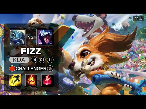 Fizz Mid vs Talon - CN Challenger Patch 11.5