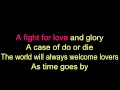 karaoke AS TIME GOES BY  In The Style Of  Standards 1