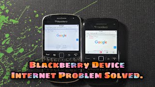 BlackBerry Internet Problem Solved | Fix BlackBerry WIFI Problem | BlackBerry | Research in Motion |