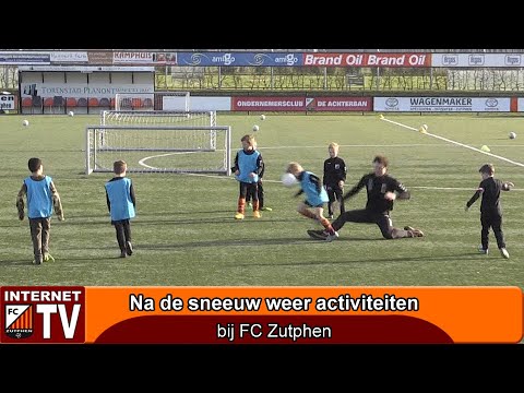 Na de sneeuw weer activiteiten bij FC Zutphen; Jeugd en circuittraining 1e