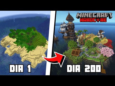 200 DAYS ON DESERTED ISLAND - Survival in Minecraft