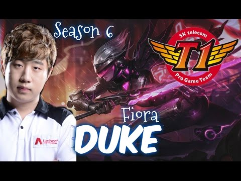 SKT T1 Duke FIORA Top vs Gnar - Patch 5.24 KR | League of Legends