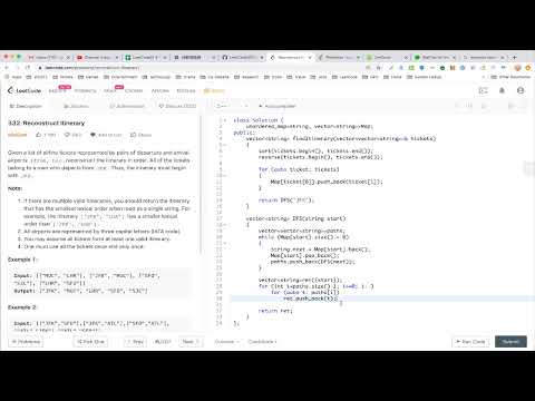 【每日一题】332. Reconstruct Itinerary, 6/28/2020