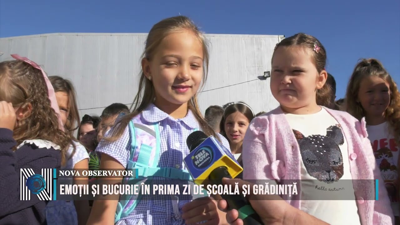 Emoții și bucurie în prima zi de școală și grădiniță