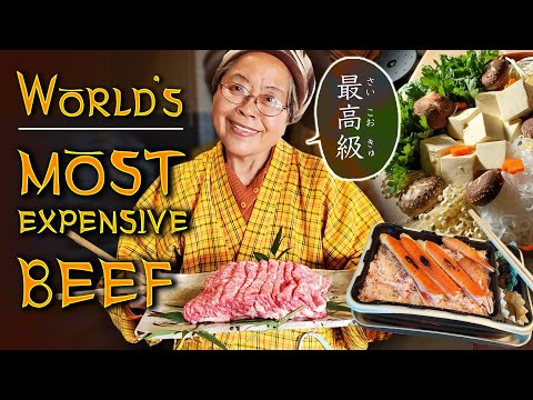 WORLD'S MOST EXPENSIVE BEEF (Matsusaka Wagyu) & ROASTED CRAB Bento Box in Matsusaka Japan