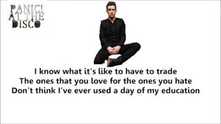 Panic! At The Disco - The Good The Bad and The Dirty | lyric video