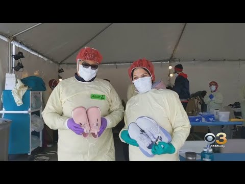 Coronavirus Latest: Medical Workers Receive 'Sneaky' Surprise From Philadelphia-Based Sneaker Compan