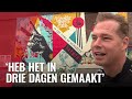 Enorme muurschildering van Shepard Fairey op gevel bij NDSM