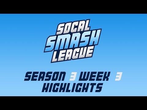 SoCal Smash League Season 3 Week 33 Highlights - Smash 4