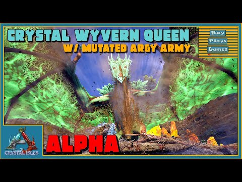ARK: Crystal Wyvern Queen ALPHA! | w MUTATED ARGENTAVIS ARMY | Crystal Isles FINALE!
