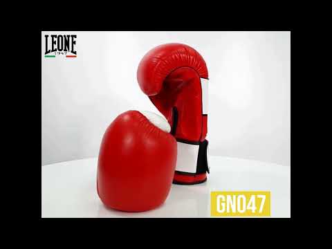 Перчатки для бокса Leone GN047 SHOCK Red 12 унций из натуральной кожи для тренировок - фото 1 - id-p3133779410