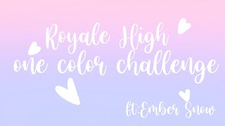 Royale High one color challenge ft:Ember Snow