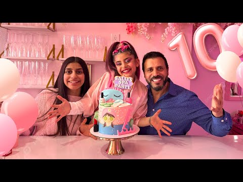 Sally's 10th Happy Birthday Party Cake Surprise with Deema and Friends