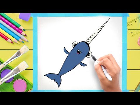 How to Draw a Narwhal | LEARN TO DRAW