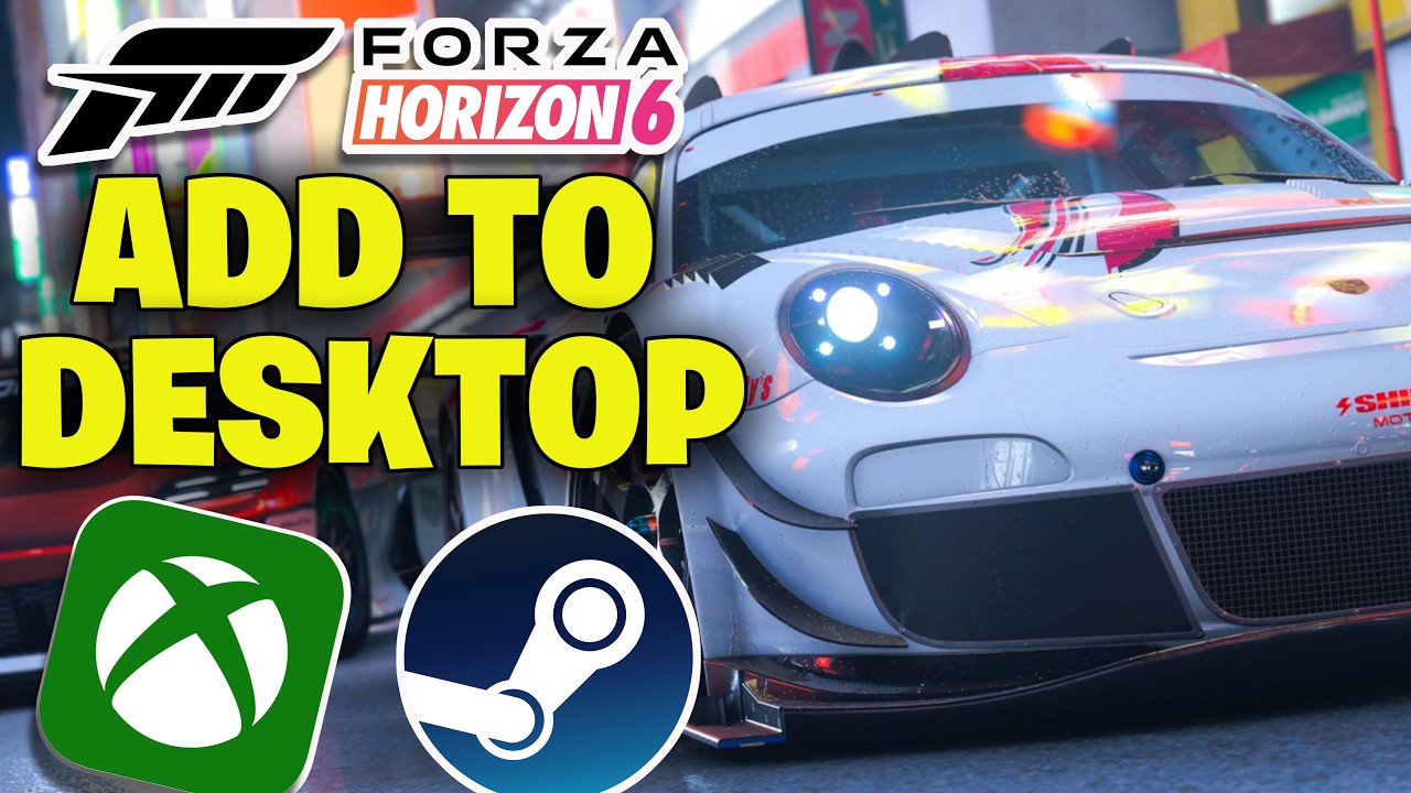 How To Create Desktop Shortcut For Forza Horizon 6 (Steam & Xbox PC App) 🎮🔥