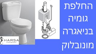 החלפת גומיה בניאגרה מונובלוק של HARSA