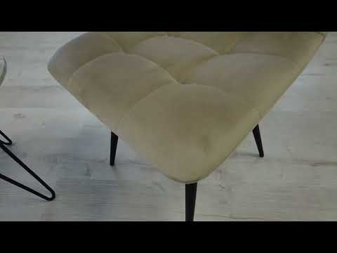 Миниатюра изображения товара Стул Tetchair Chilly ткань/металл (бежевый Barkhat 5/черный)