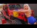TOPLESS JEEP WASH!