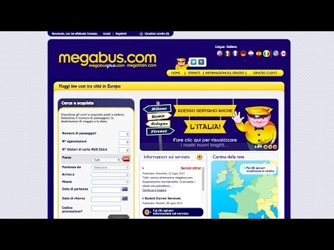Come effettuare una prenotazione con Megabus.com