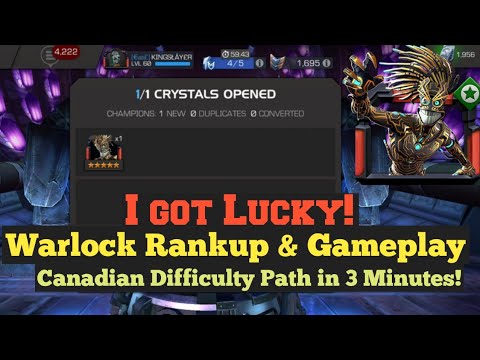 I Got Insanely Lucky | Warlock Rankup (Straight To R5) & Gameplay | Marvel Contest Of Champions