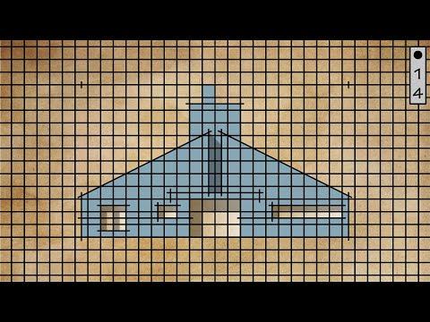 14● ✏️ how to draw building orthography? ask robert venturi archi in venturi house 2d long section
