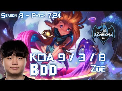 LZ BDD ZOE vs KASSADIN Mid - Patch 7.24 KR Ranked