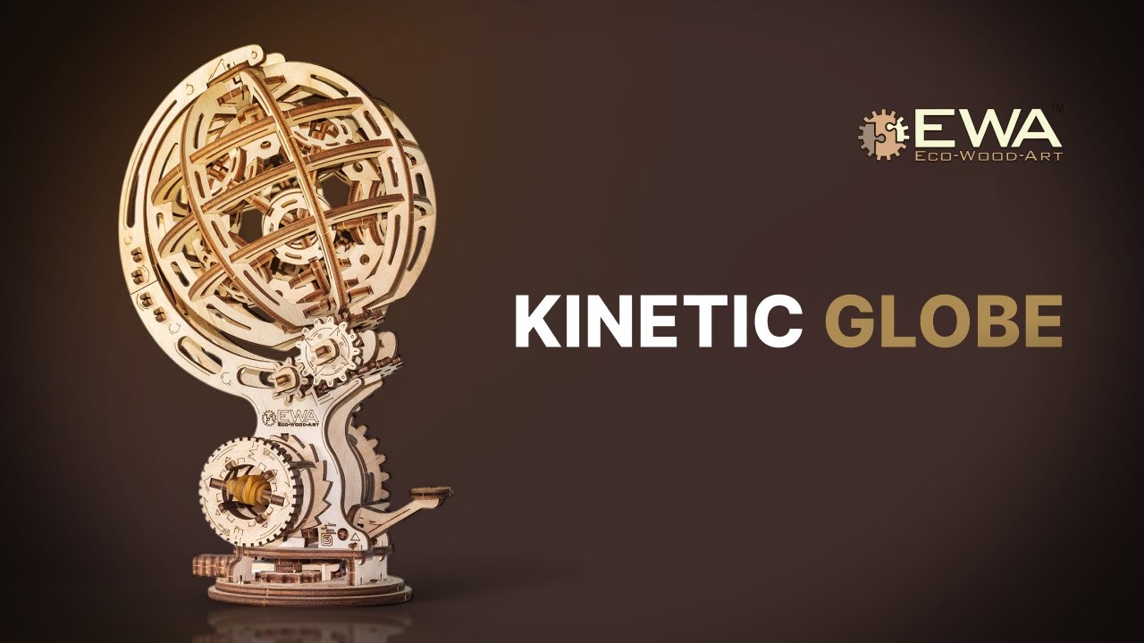 Eco-Wood-Art Construction kit Kinetic Globe