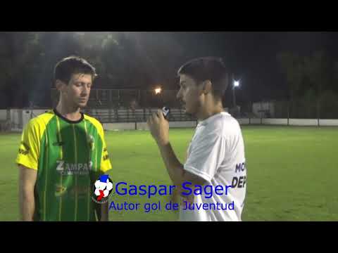 Gaspar Sager, autor del gol de triunfo de Juventud de Malabrigo ante La Perla del Oeste