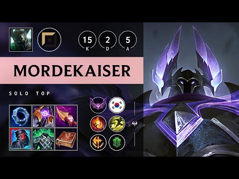 Mordekaiser Top vs Darius - KR Master Patch 25.15
