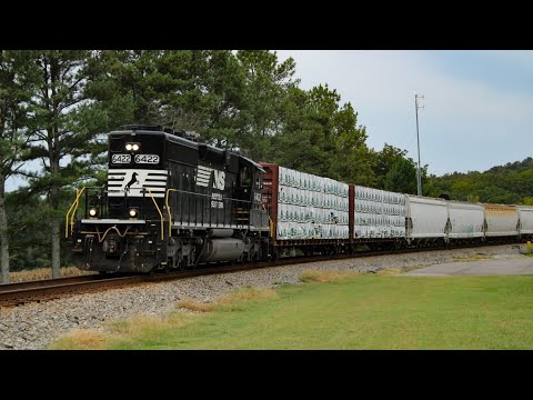 NS A81 w/ NS 6422 SD40-3 at Woodville, AL. 9/6/24