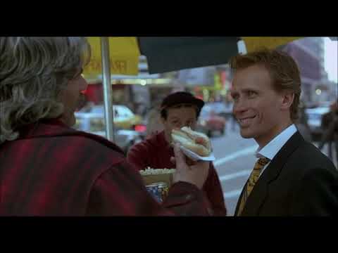 Shakedown (1988) New York Morning Cinema and Street scene with Peter Weller and Sam Elliott