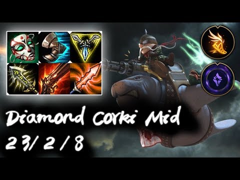 Diamond 1 Corki Mid vs Malzahar | Korea High Elo Replays