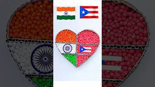 🇮🇳❤️🇵🇷 ll Beautiful Heart Making video #shorts #shortvideo #viral #artandcraft #foryou #reels
