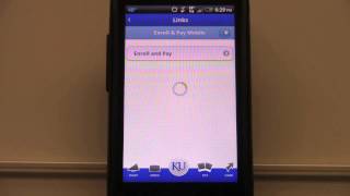 University of Kansas' Enroll & Pay smartphone mobile site tutorial