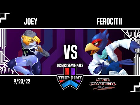 Tripoint Smash 160 - Losers Semifinals - Joey(Sheik) Vs. Ferocitii(Falco)