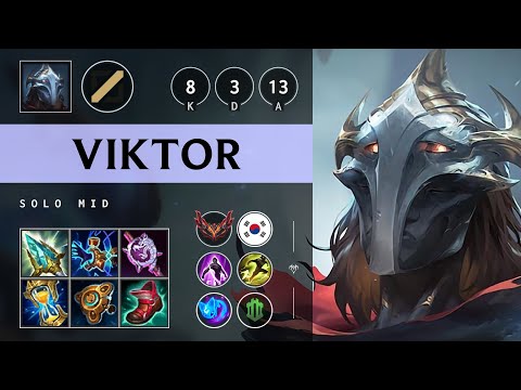 Viktor Mid vs Orianna - KR Grandmaster Patch 25.18