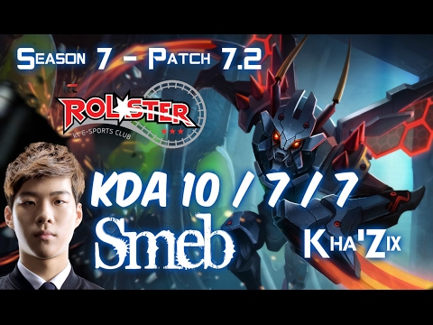 KT Smeb KHA'ZIX vs LEE SIN Jungle - Patch 7.2 KR Ranked