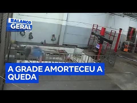 Homem que caiu de altura de sete metros fala sobre acidente e promete: 'vou tomar mais cuidado'