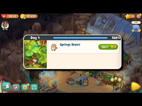 December 2020 Update - Playrix Gardenscapes New Acres - Springs Resort - Day 4 - Android Gameplay