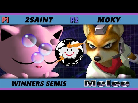 GOML Online 2021 Winners Semis - Moky (Fox) Vs. 2saint (Puff) SSBM Melee Tournament