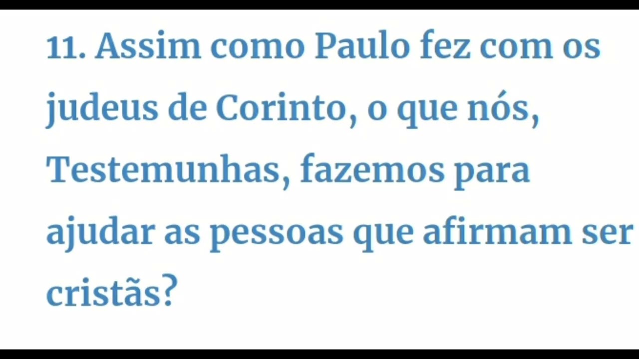 estudo bíblico de congregação semana 9-15 Dezembro