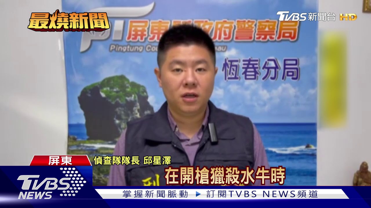 囂張!偷獵水牛遭攔截 嫌竟踩油門撞警車