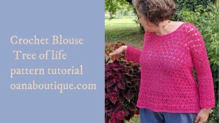 Tree of Life blouse a oanaboutique pattern