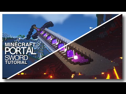 Minecraft: How to Build a Nether Portal Sword! (Vanilla Minecraft)